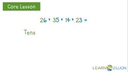 Adding Four Two-Digit Numbers by Decomposing Instructional Video