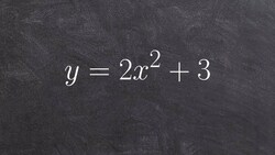 Graphing a quadratic function in standard form Instructional Video