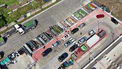Recycling centre busy as bin strikes continue News Clip