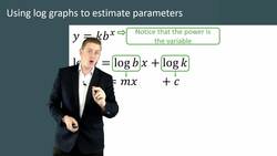 Using Semi-Log Graphs to Estimate Parameters for Exponential Equations Instructional Video