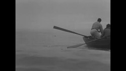 US swimmer Florence Chadwick breaks record for swimming English Channel from England and then attempts return swim from France News Clip