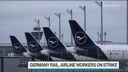 Germany Rail, Airline Workers Strike for Higher Pay News Clip
