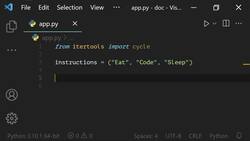 The Ultimate Guide to Python Programming With Python 3.10 - Cycle () Instructional Video