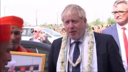 INDIA: British Prime Minister Boris Johnson begins his two-day visit to India. News Clip