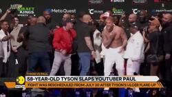 Mike Tyson Slaps Youtuber Jake Paul Before Fight News Clip