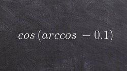 Evaluating inverses composition of cosine Instructional Video