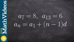 How to find the rule of a arithmetic sequence given two values in the sequence Instructional Video