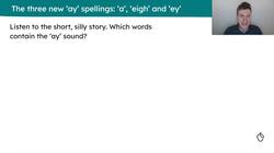 New 'ay' spellings, including 'a', 'eigh' and 'ey' Instructional Video