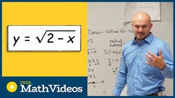 Domain of a radical with negative under the radical Instructional Video