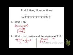 Using Number Lines in Geometry (Segment Addition) Instructional Video