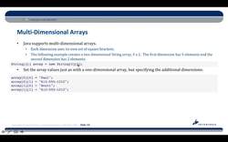 Complete Java SE 8 Developer Bootcamp - Multi- Dimensional Arrays Instructional Video