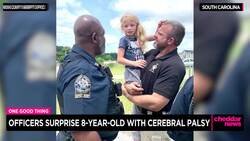 One Good Thing: Officers Surprise 8-Year-Old With Cerebral Palsy News Clip