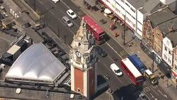 Aerials view of Brixton News Clip