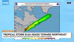 Tropical Storm Elsa Heads Toward Northeast News Clip