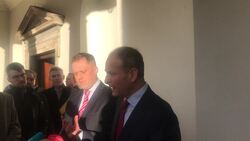Micheal Martin discusses meeting with Leo Varadkar News Clip