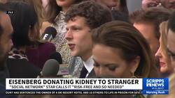 Eisenberg donating kidney to stranger News Clip