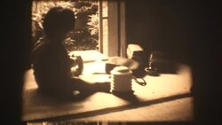 60's 8mm footage - Baby boy play toy at home Stock Footage