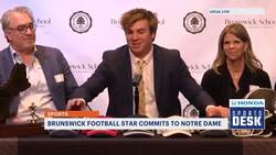 Greenwich football star commits to the University of Notre Dame   News Clip
