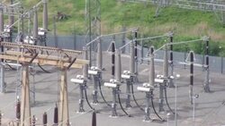 Aerials of power lines News Clip