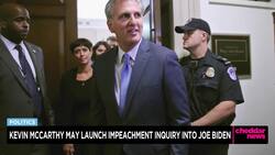House Speaker Kevin McCarthy Floats an Impeachment Inquiry Into President Joe Biden News Clip