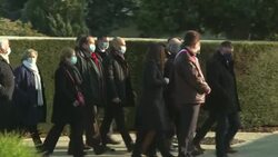 CLEAN : Macron attends ceremony for 25th anniversary of Mitterrand death News Clip