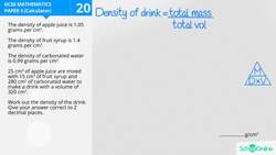 GCSE Secondary Maths Age 13-17 - Ratio, Proportion & Rates of Change: Mass, Density, Volume - Explained Instructional Video