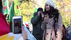 CLEAN : Kurds protest outside White House Turkish Presidents visit News Clip