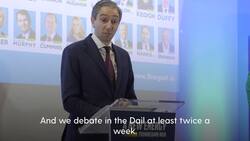 Simon Harris calls on Sinn Fein to publish manifesto ahead of first debate News Clip