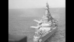 U.S. battleship Missouri leads naval assault in North Korea News Clip