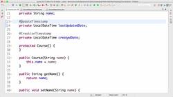 Master Hibernate and JPA with Spring Boot in 100 Steps - Step 18 - JPA and Hibernate Annotations - @UpdateTimestamp and @CreationTimestamp Instructional Video