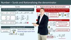 Surds, Rationalizing Denominators, and Applying Laws of Surds Instructional Video