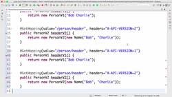 Master Microservices with Spring Boot and Spring Cloud - Step 27 – Versioning RESTful Services – Header and Content Negotiation Approach Instructional Video