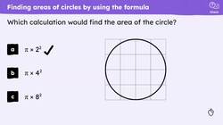Using the formula for the area of a circle Instructional Video