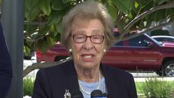 Holocaust survivor meets teens in swastika photo News Clip