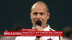 Gord Downie, Tragically Hip singer, has brain cancer News Clip