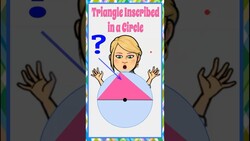 Angle of a Triangle Inscribed in a Circle | HS.G-C.A.2 Instructional Video