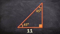 How to use a 45 45 90 special right triangle to determine the sides of a triangle Instructional Video