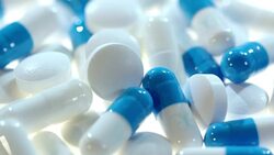 Medicine pills and tablet. Healthcare industry. Antibiotic pills. Medical pills Stock Footage