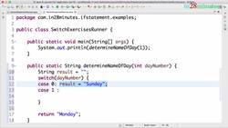Learn Java from Scratch - A Beginner's Guide - Step 09 - Java Switch Statement - Exercises - isWeekDay, nameOfMonth, nameOfDay Instructional Video
