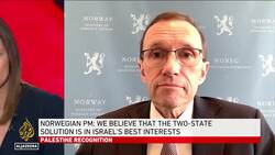 Norwegian FM justifies Palestinian state recognition amidst escalating violence News Clip