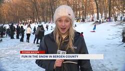 Bergen County kids spend snow day playing at Van Saun Park in Paramus News Clip