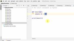 The Complete Python Course - The Return Statement Instructional Video