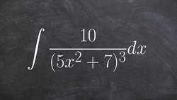 How to apply u substitution to a rational function Instructional Video