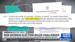 Legal fights in battleground states to determine how people vote in the election News Clip