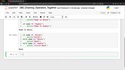 Python for Everybody: The Ultimate Python 3 Bootcamp - Chaining Operators Together Instructional Video