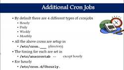 Complete Linux Training Course to Get Your Dream IT Job - Additional cronjobs (hourly, daily, weekly, monthly) Instructional Video