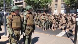 CLEAN : Protests continue in Chile's capital after deadly weekend News Clip