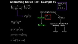 Series | Alternating Series Test (with Conditional/Absolute Convergence): Examples 4 & 5 Instructional Video
