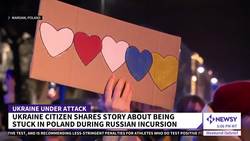 Ukraine Citizen Talks About His Family Not Able To Leave Ukraine News Clip