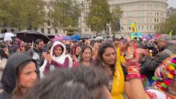 Diwali celebrations take place in Trafalgar Square News Clip